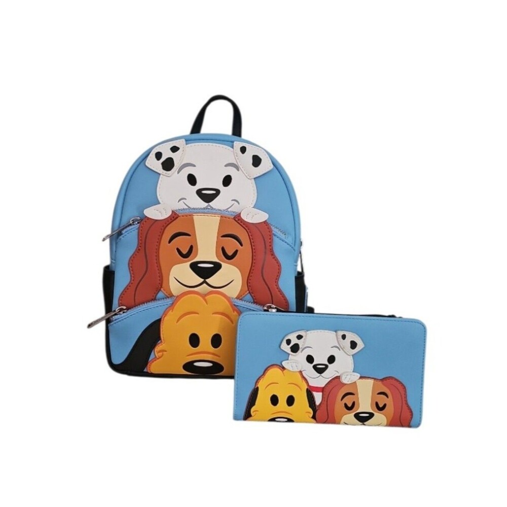Loungefly Disney Parks Lady Pluto Dalmatian Mini Backpack & Wallet Set NWOT